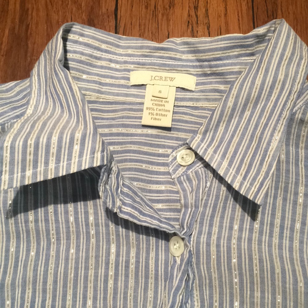 J.Crew simmer striped button down